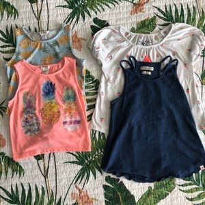 Girls Size 5/6 Lucky Brand and Forever 21 Tops